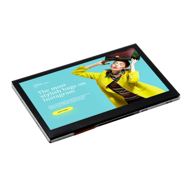 4.3 Inch Wide TFT 40 Pin RGB High Brightness 500/1000 Nits 4.3 inch TFT LCD 800x480 IPS