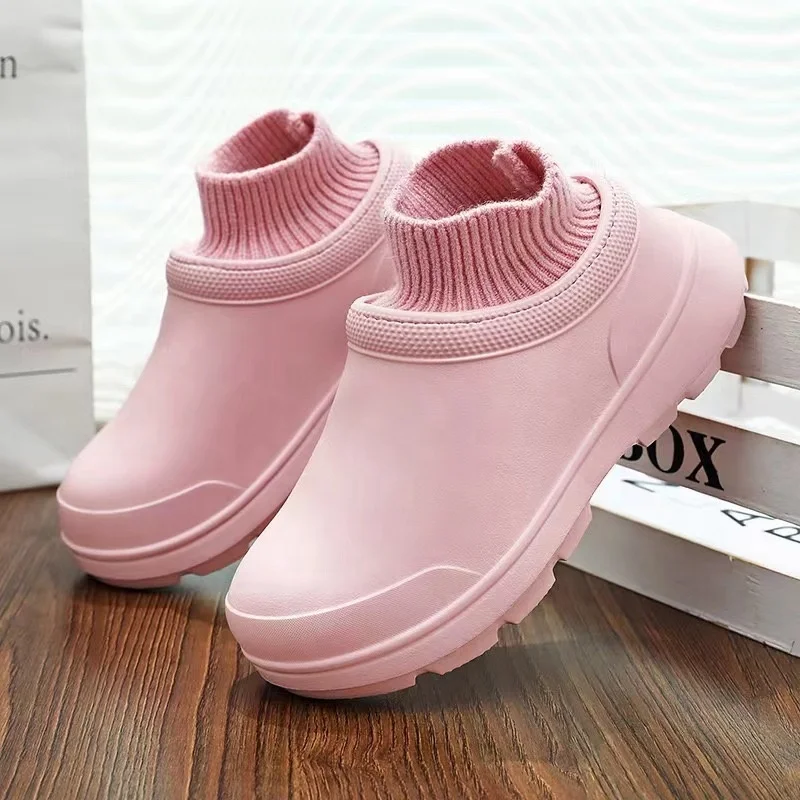 STNM slip winter unisex adult warm sandals fur slides slippers house Plush shoes antiskid waterproof fur clogs shoes