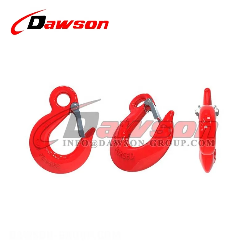 DAWSON китайский завод G70 G43 класс 70 43 DS128 кованая легированная сталь углеродистая крюк для скольжения глаз с защелкой