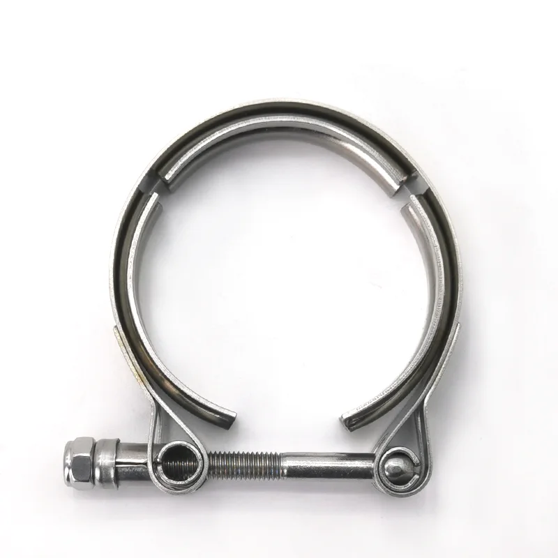 Ss 304 Silence Generator Automotive Exhaust Down Pipe Standard T Bolt V Band Clamp And Standard Flanges Kits