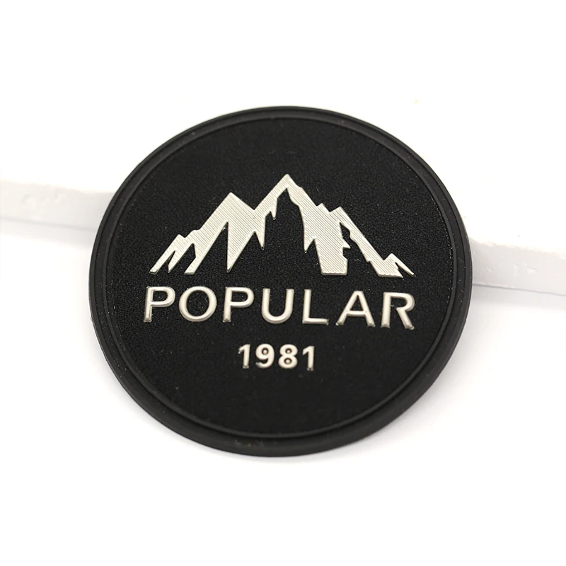 Wholesale Custom 3D Raised Effect Tpu Logo 3d Rubber Label Heat Transfer PVC Patches Labels Clothing Silicone Label