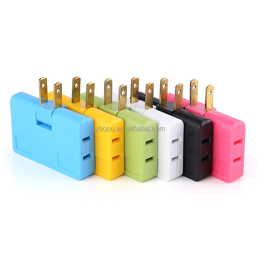 New Wall Adapter Swivel Head Charger 3 in 1 Outlet Swivel Mini Wall Power Outlet Extender Plug