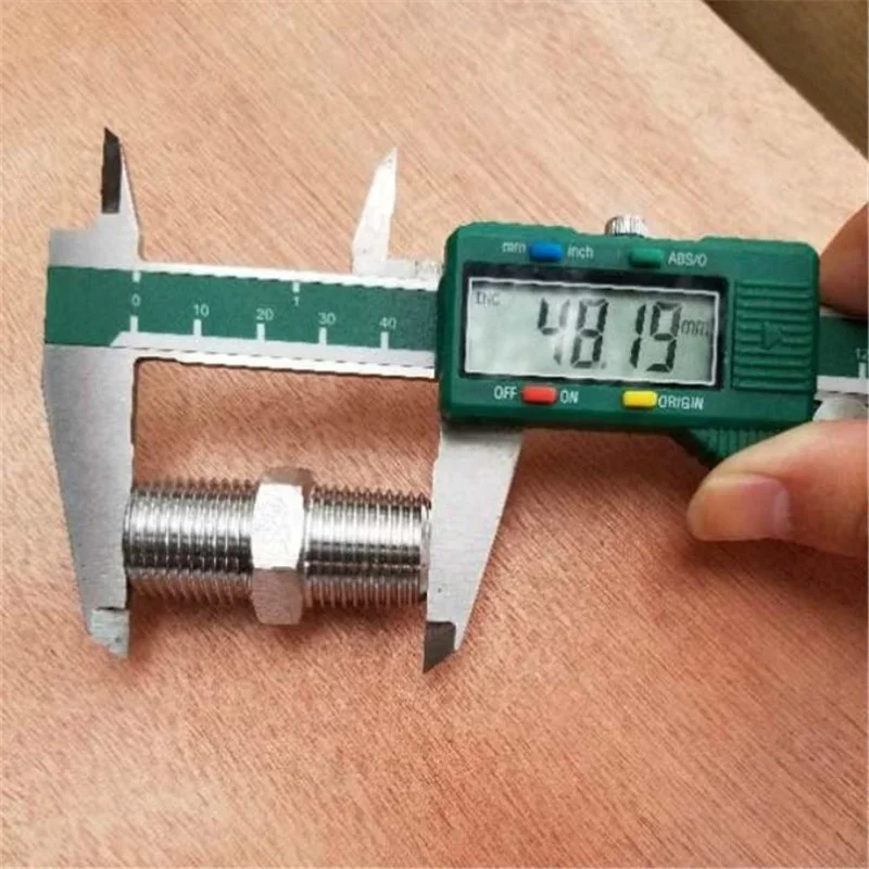 ASME B16.11 1/4 1/8 BSP 304 321 304L 316L forged Stainless Steel Hex Male Double Nipple Equal hexagon nipple Pipe Fitting