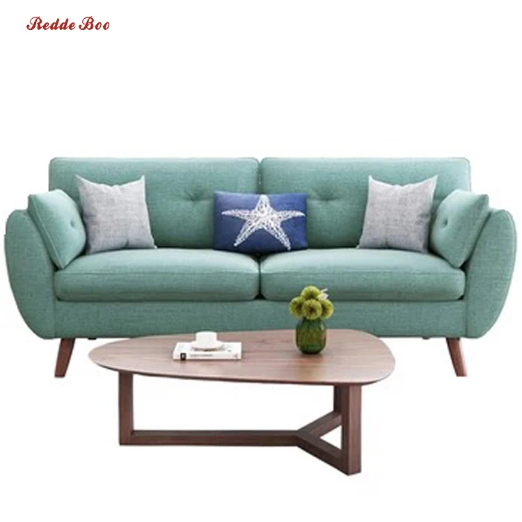 Minimalist style small apartment furniture saving space easily assemble fabric sofa 95