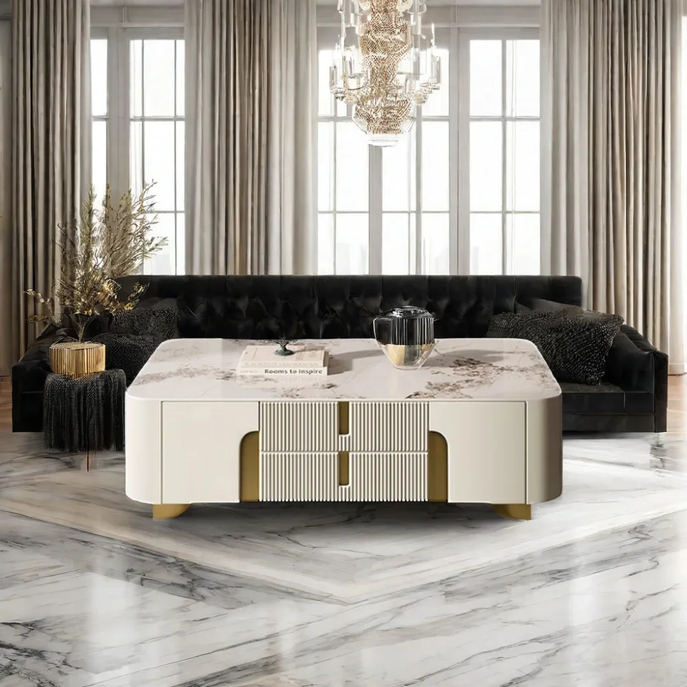 white and gold moving Television Table fire place tv stand 75 inch tv stand with fireplace and coffee table