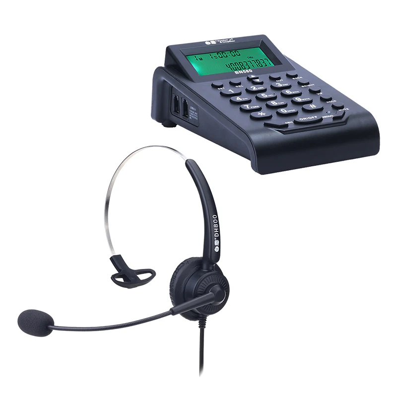 
Bn580 + dh800 noise reduction headset call center equipment headset phone for call center or telemarketing 