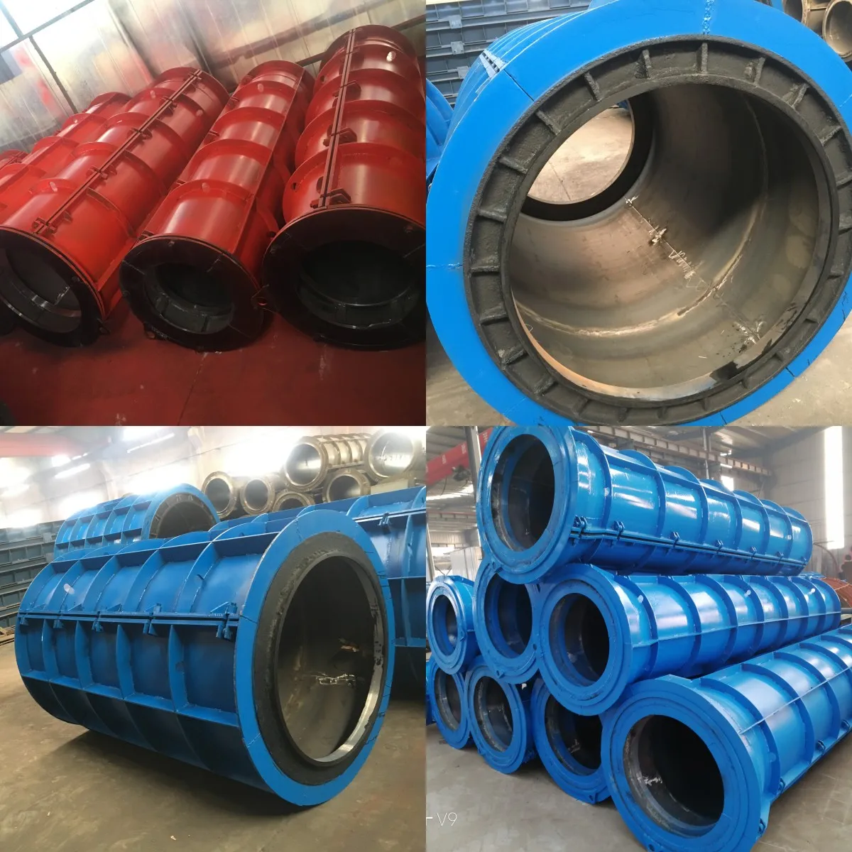 Customized  Concrete Drainage Pipe Mold 500-1000 Cement Pipe  Vertical Core Mold