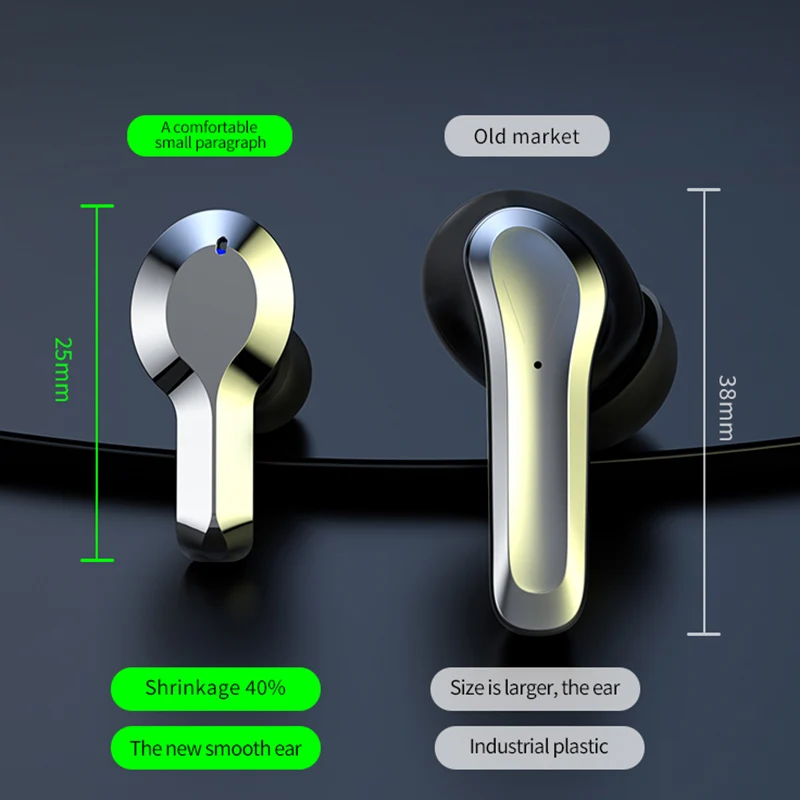 China Wholesale TWS Earphone 5.3 Low Latency Noise Reduction Headsets 9D HIFI Stereo Earbuds Headphones With Mic