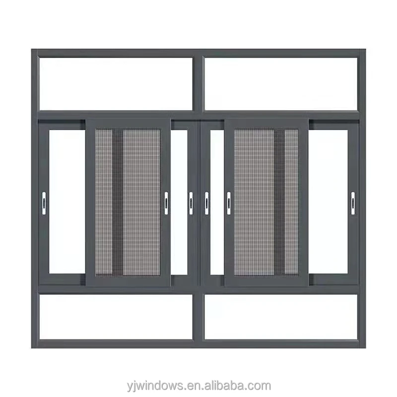 Simple Design Aluminium Sliding Window With Fly Screen Windows(old)