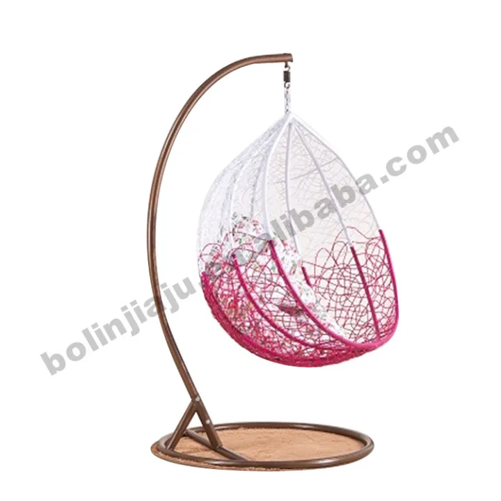 Hot Sale Rattan Egg Chair Outdoor Furniture Chair Swing Outdoor Metal Frame Egg Shaped Chair