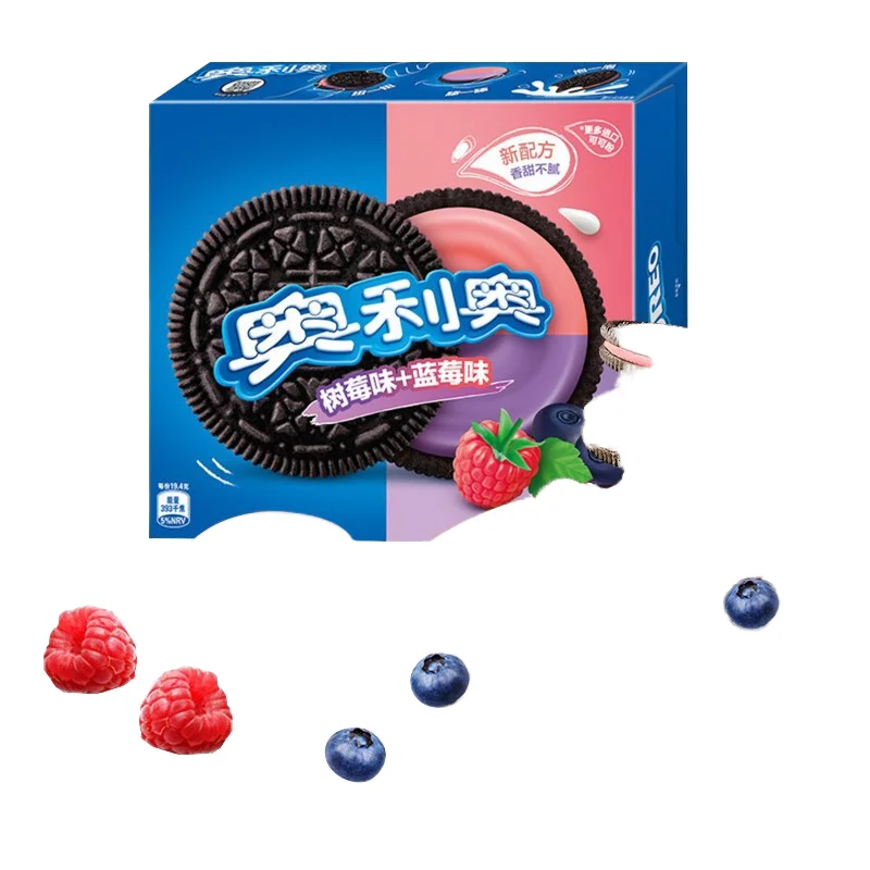 High Quality Oreoo Plus Sandwich Snack Strawberry Yogurt Flavor 388g Exotic Cookie Sweet Taste Box Packaging Sugar Wafer Type