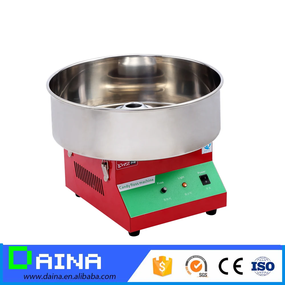 High Quality Stainless Steel  Cotton Candy Machine Electric Cotton Candy Floss With Cart