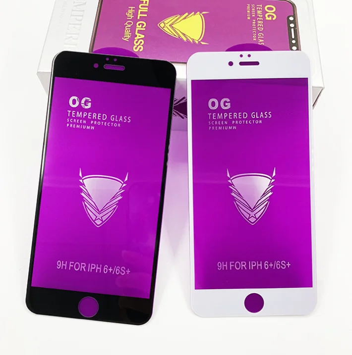 NEW OG golden armor tempered glass 9H curved Tempered Glass For iPhone 6/7/8 4.7 inch with OEM Service