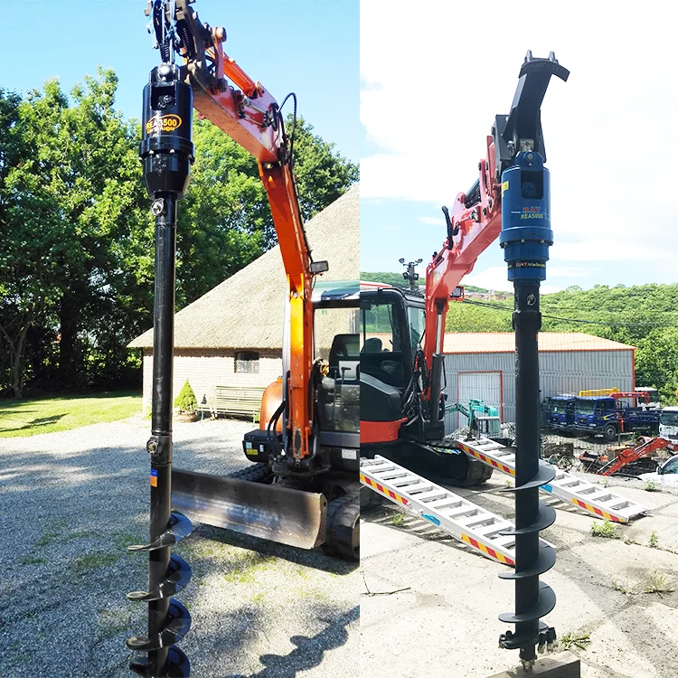 Loader Hydraulic Post Hole Digger Auger with Auger Bit for Excavator and Ground Drill Earth Auger