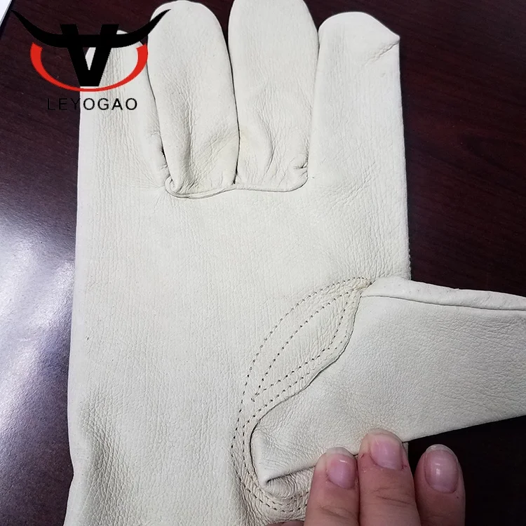 Wholesale custom made motorcycle embroidery pigskin leather gloves for driving