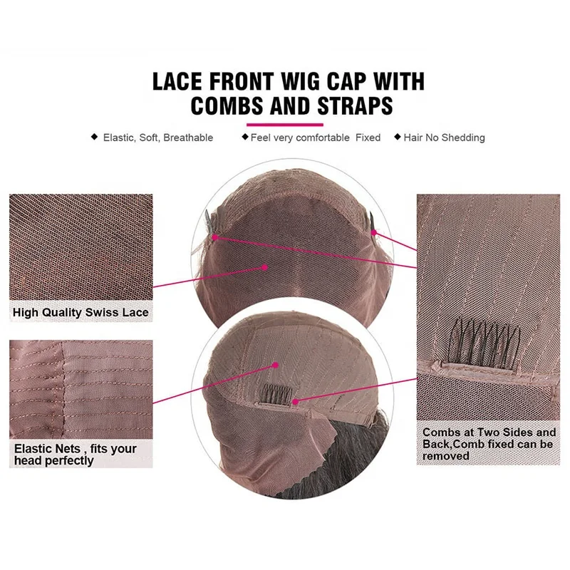 SHY Short Brazilian Hair Lace Front Wigs 150%Density Human Hair Bob Wigs For Black Women With Baby Hair Natural Hairline