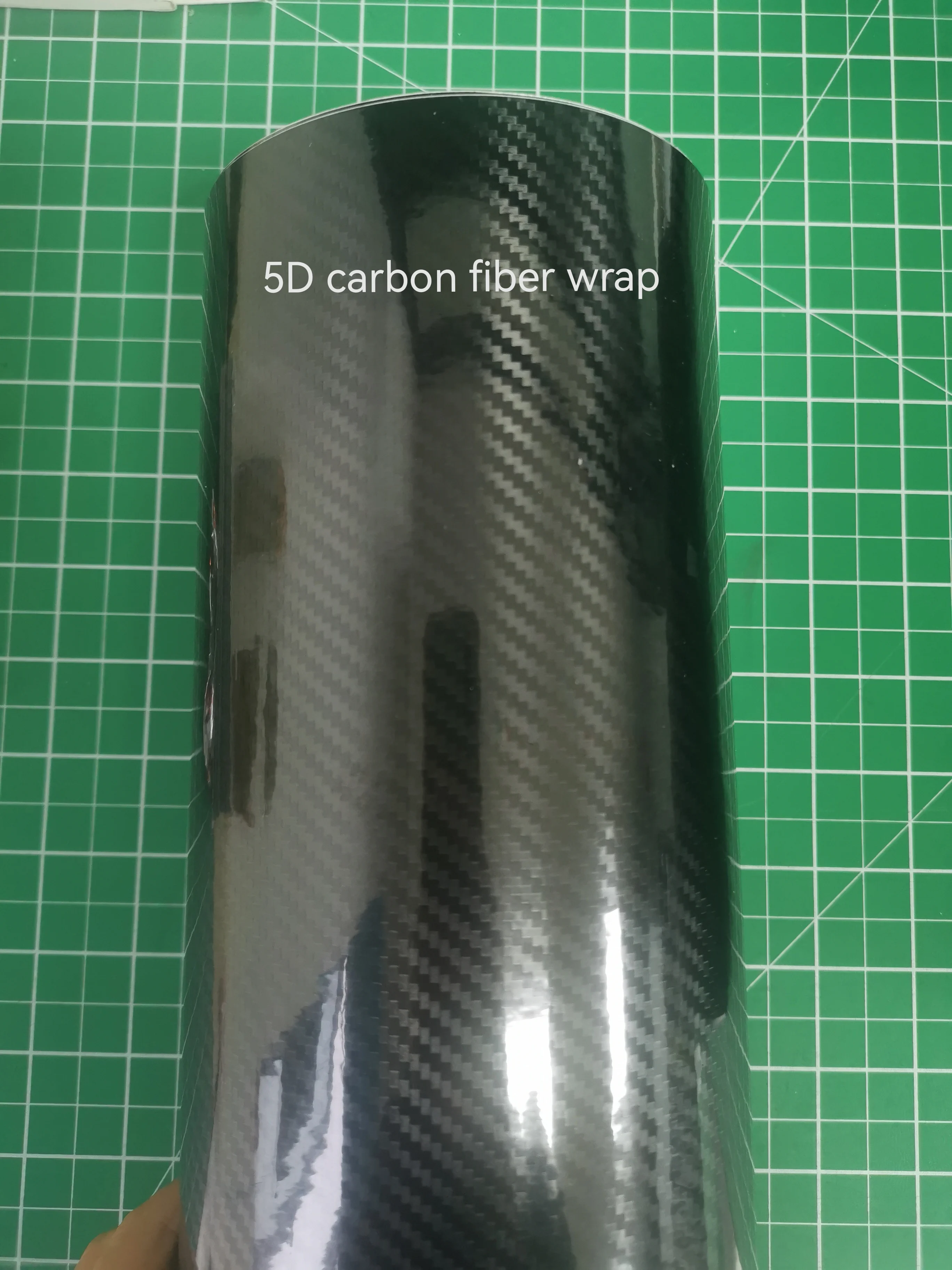 Hot Sell Air Free Channel Glossy 6D 7D Carbon Fiber Black Special Texture Self Adhesive Vinyl Car Wrap Factory Wholesale