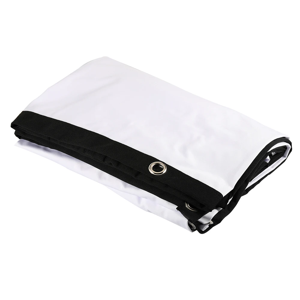 XJK 84/100/120/150 inch Portable HD Projector Screen 16:9 Projection Screen Foldable Thick Durable for Outdoor Home Theater