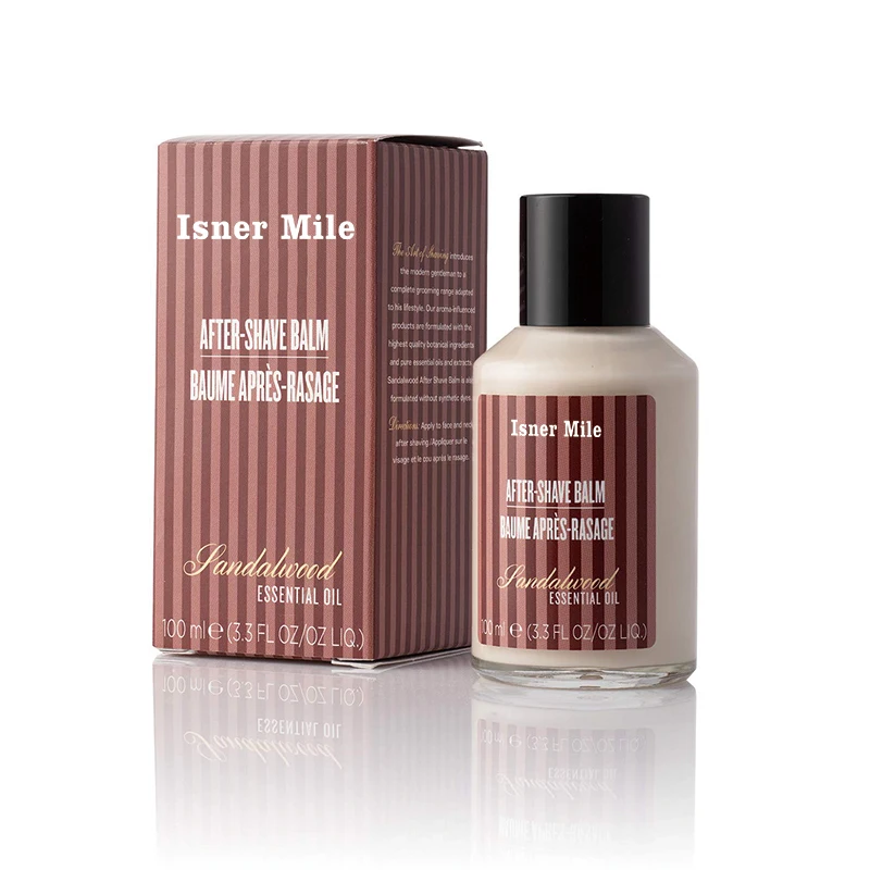 vegan sandalwood calms smooths beard roots nourished beard after shave balm