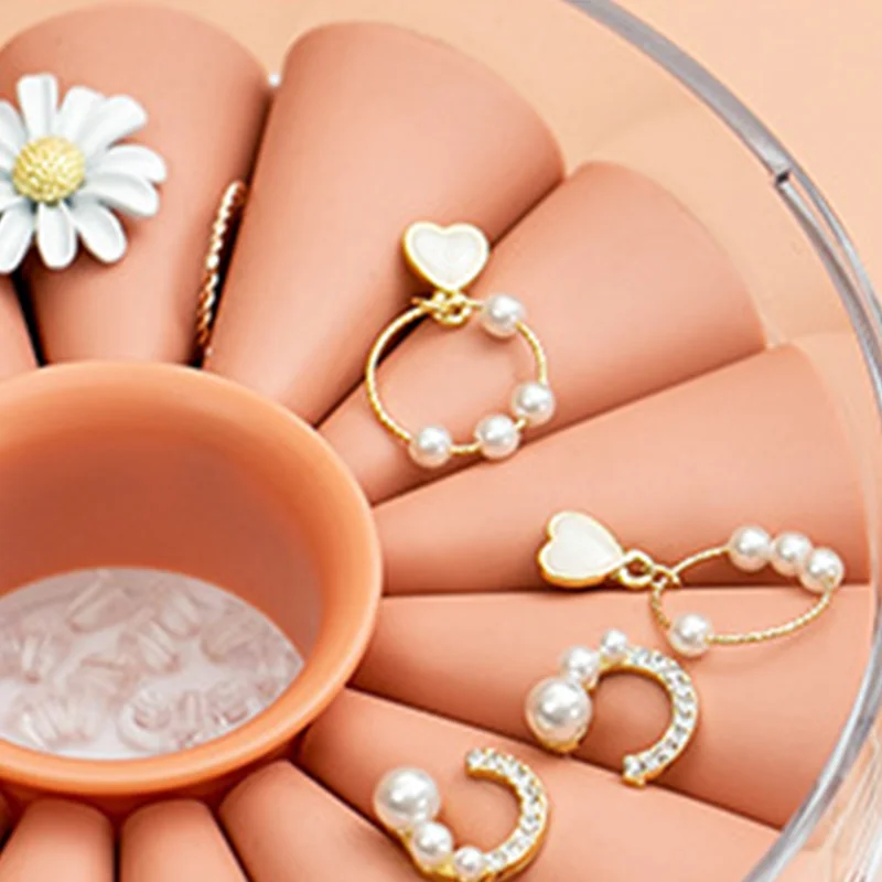 Five - layer cosmetics storage box multi - function double - open table top transparent high - grade jewelry box