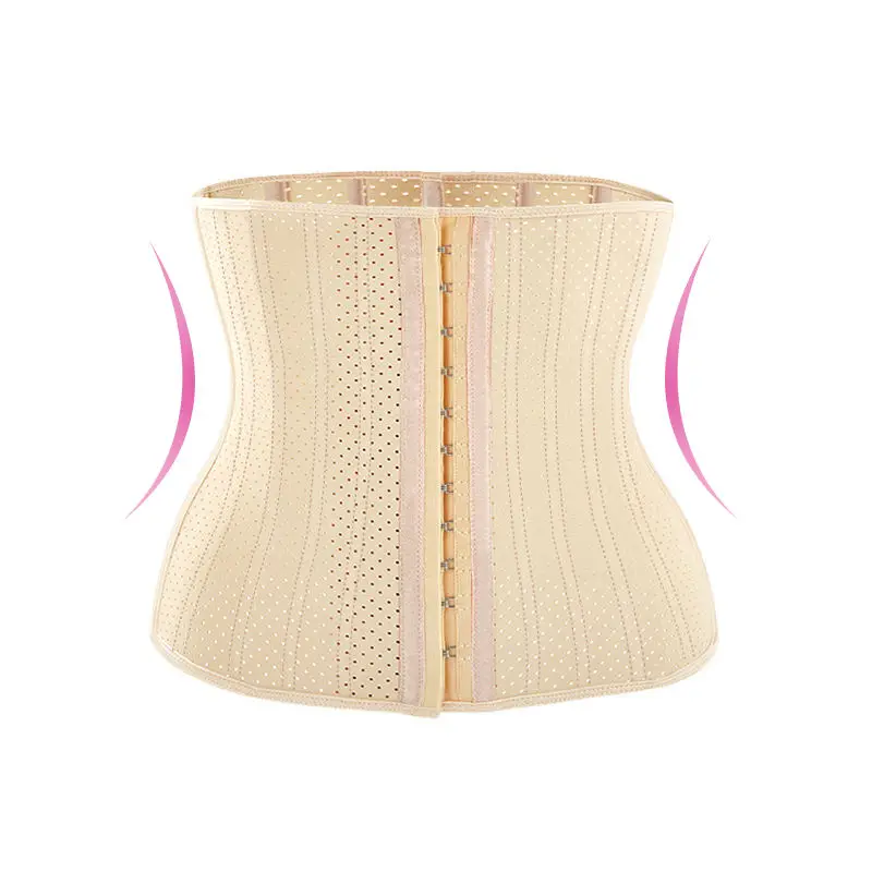 Cheap Long Torso Fajas 25 Steel Boned 100% Latex Waist Trainer Corset For Weight Loss