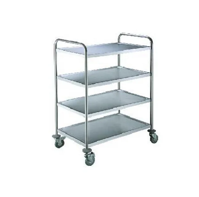 Hotelware Equipment  Hotel Stainless Steel Dining Cart Food Service Trolleys