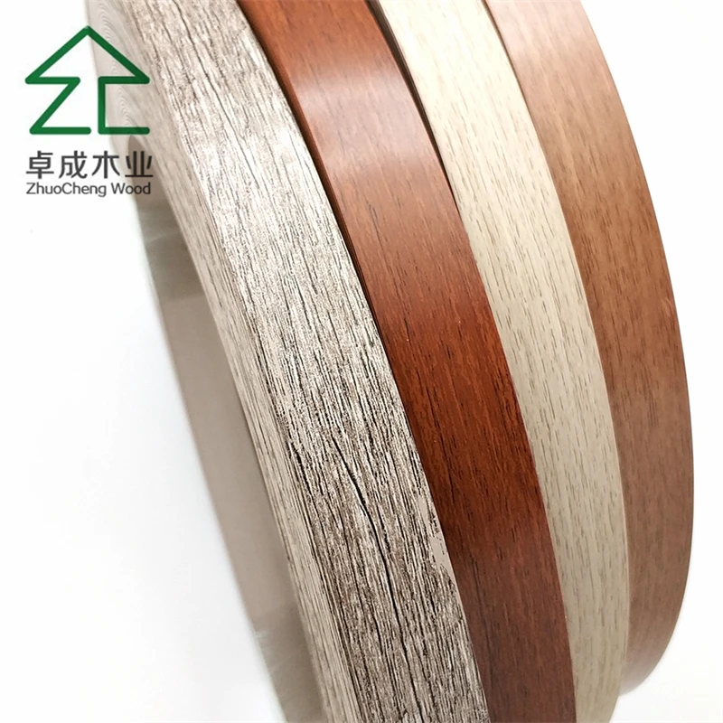 High gloss MDF PVC edge banding customized color plastic strips for furniture