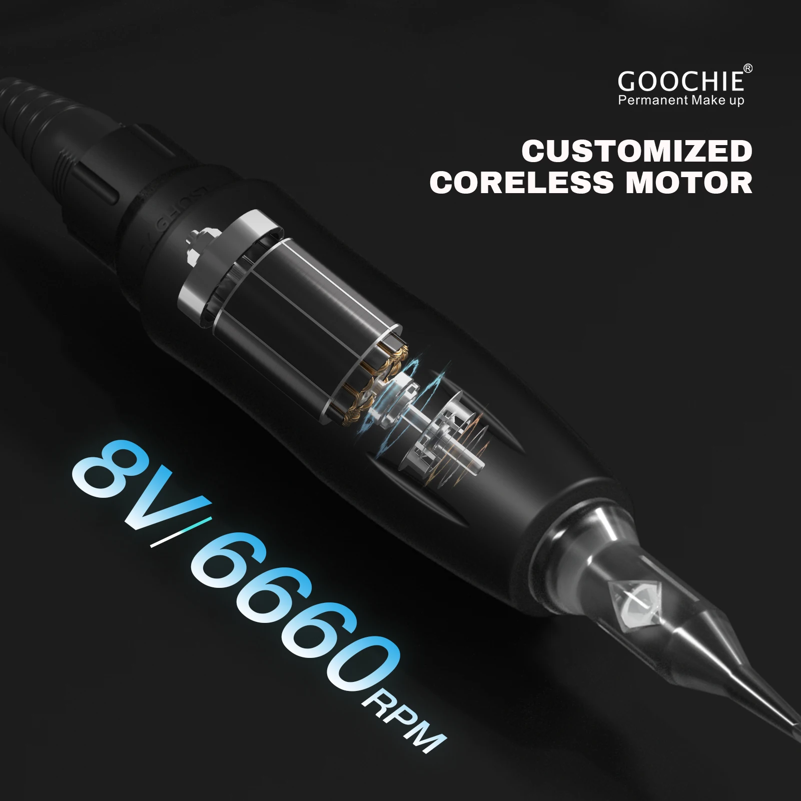 Машина для перманентного макияжа Goochie микропигментация тату PMU нанесения ударов по волосам Blushinglips SMP