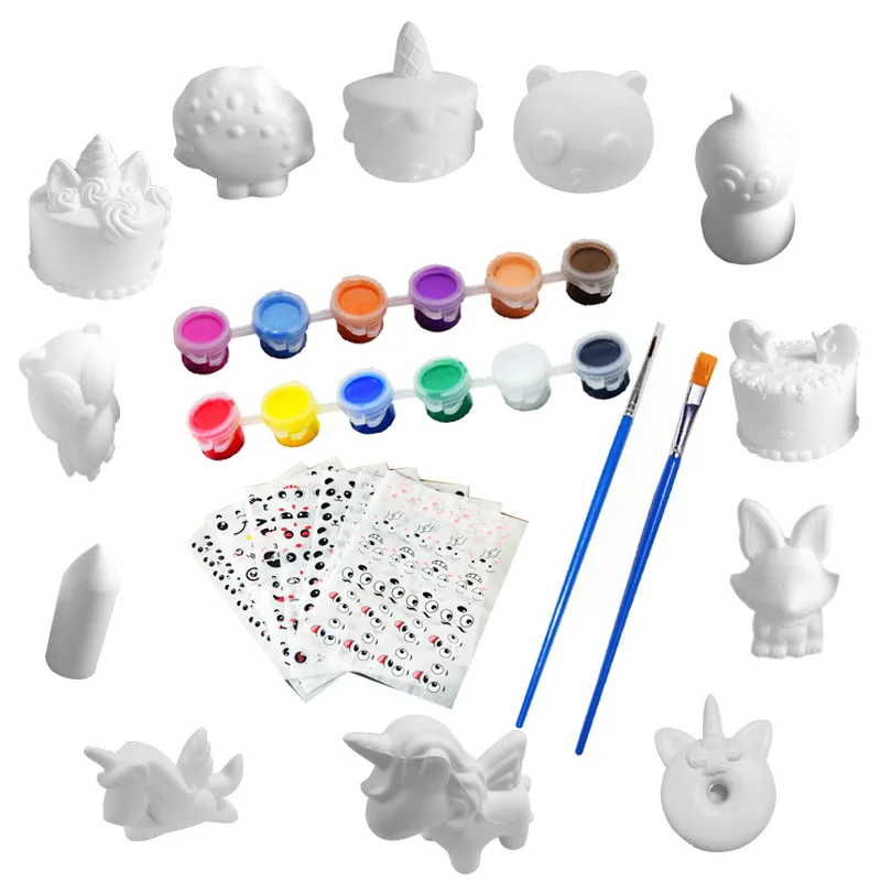 Wholesales slow rising DIY blank squishy set educational summer toys for kids