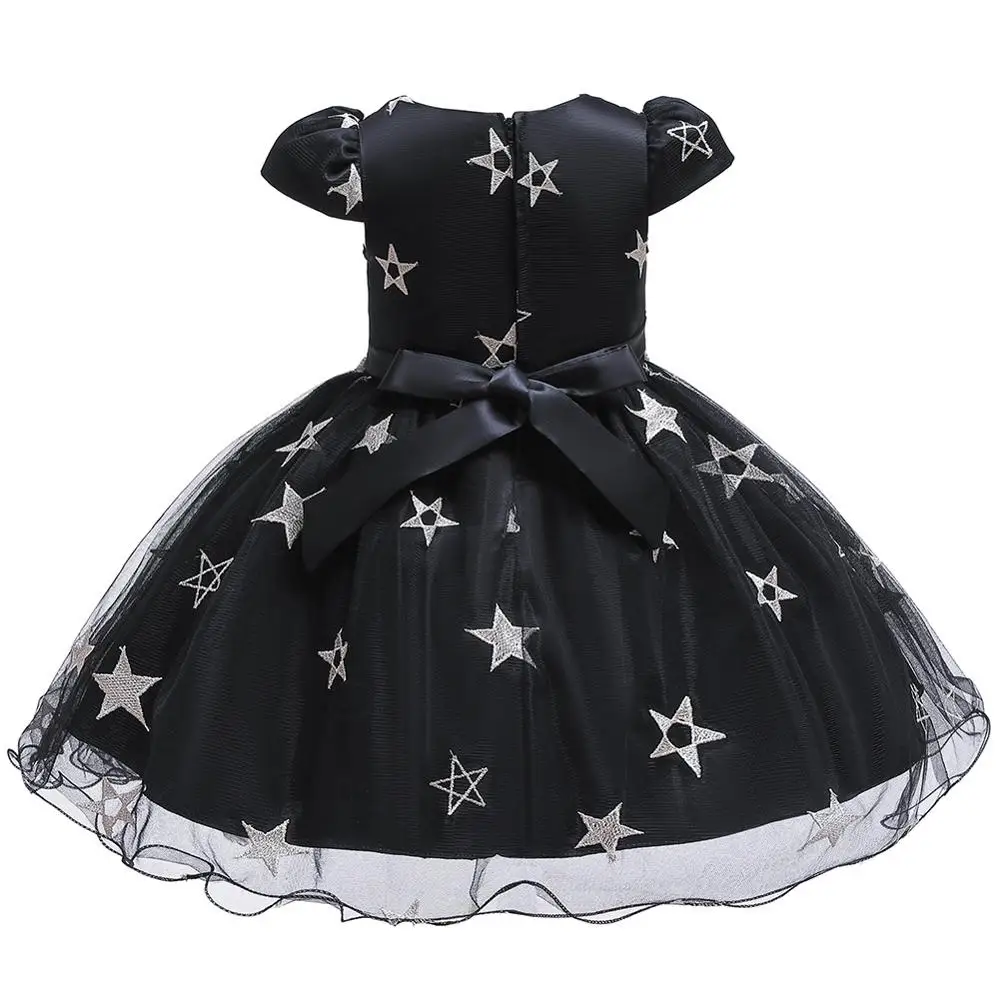 
2019 New Autumn Kids Girls Halloween Cosplay Dresses With Witch Hat Baby Girl Star Party Dress Pearl Beading Lace Ball Gown 