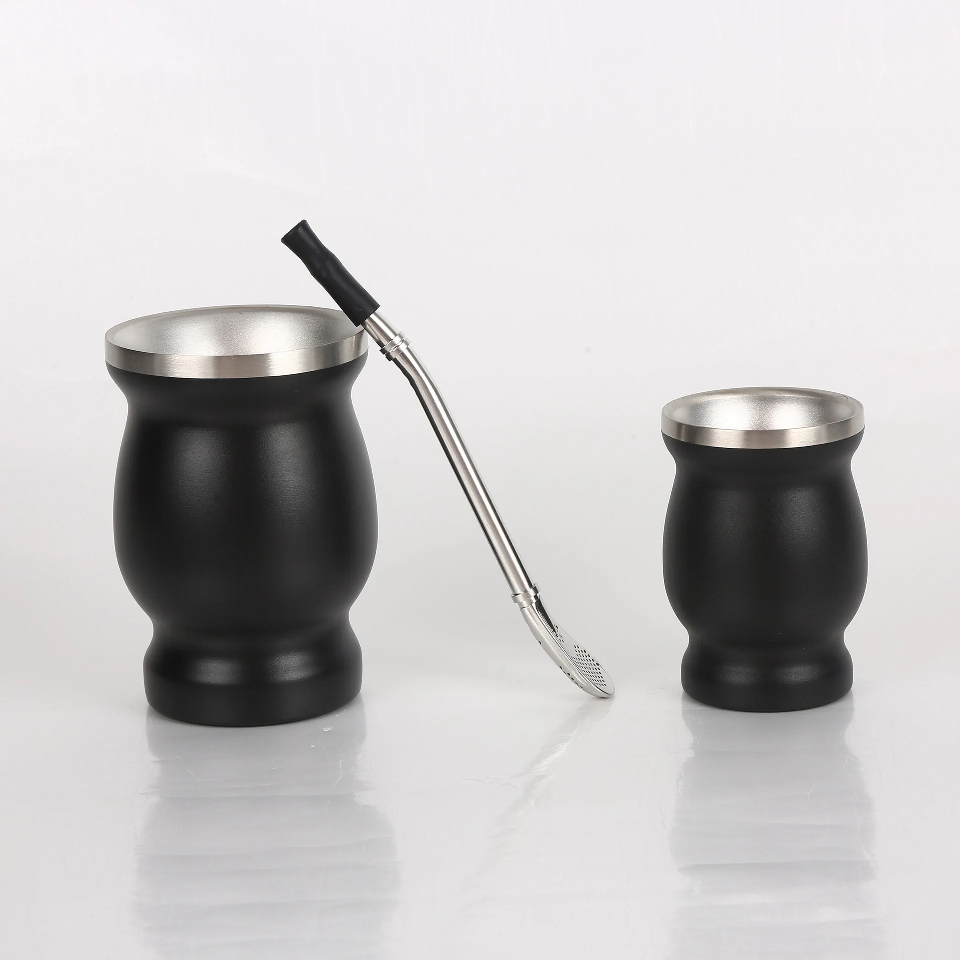 Double Wall Stainless Steel Mate Tea Cup Bombilla Yerba Mate Gourd Set Includes Yerba Mate Gourd Cup With One Bombilla