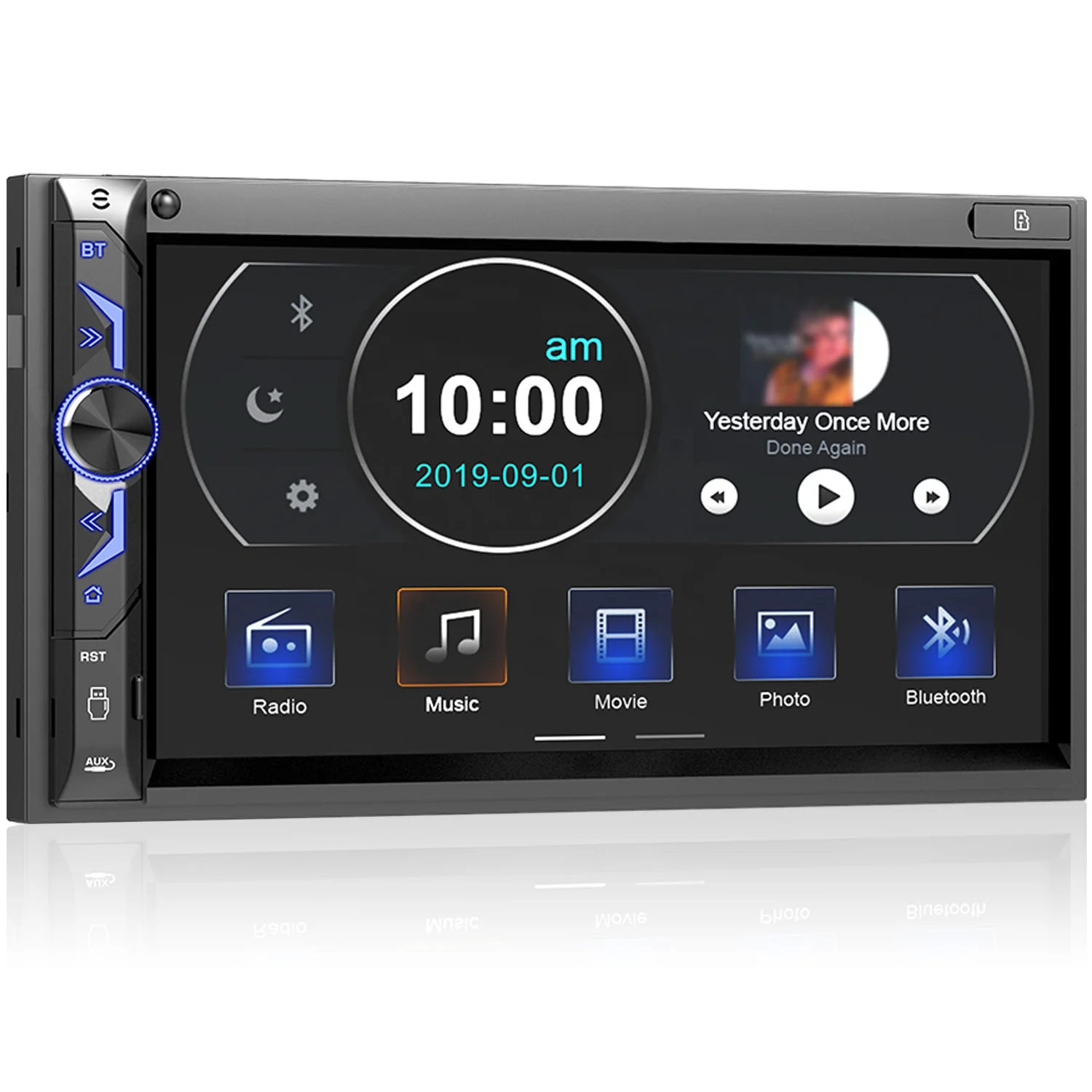 GRANDnavi manufacturer 7 Inch Universal 2 Double Din Auto Radio Stereo Audio Video Mp5 Car Video Player