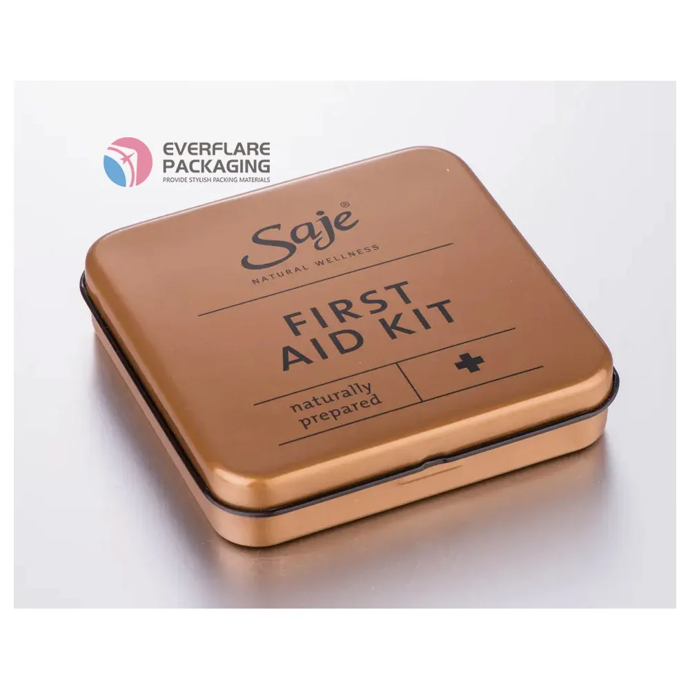 Metal tea tin can Square Rectangle Aluminum Tin Cosmetic Candy jar Metal Box jewelry boxes aluminum jars custom gift box