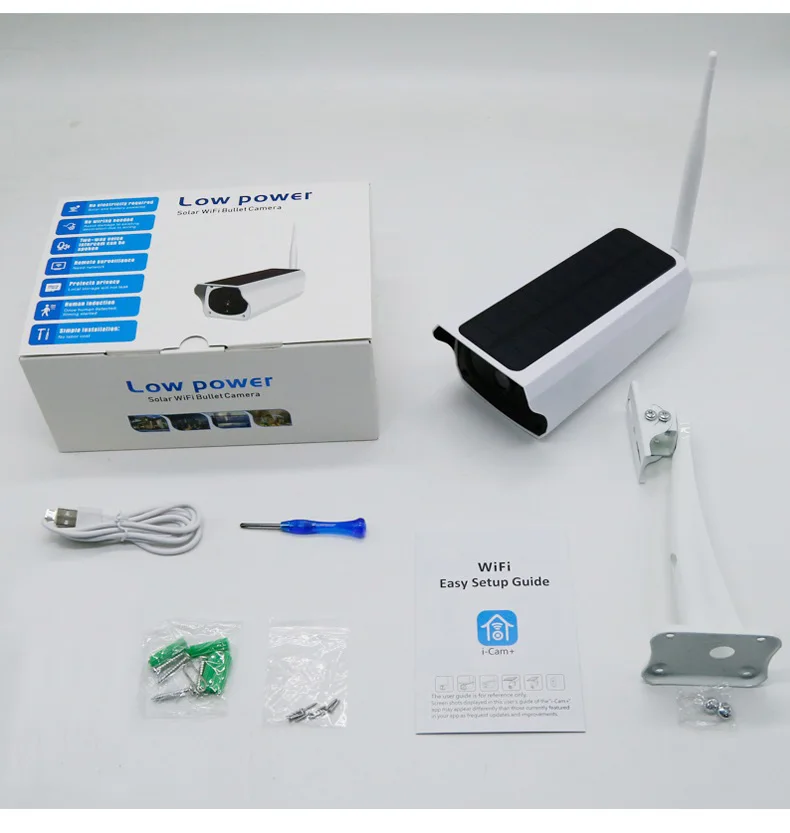 Беспроводная сетевая Wi-Fi камера на солнечной энергии 4G со слотом для SIM-карты PIR CCTV IP-камера