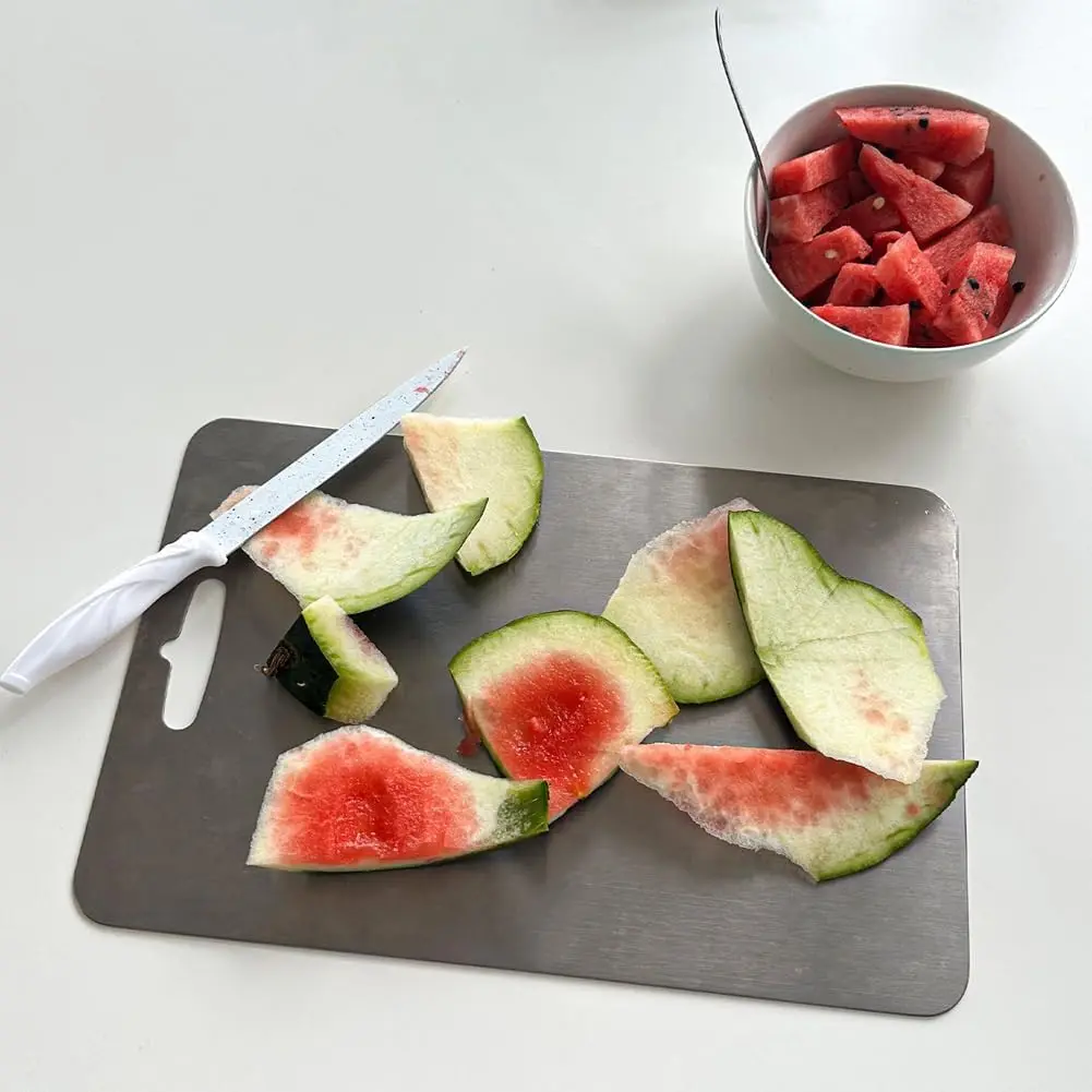 Titanium Cutting Boards for Kitchen Cutting Durability Titanium Cutting Mat Stainless Steel Cutting Board for Kitchen Countertop