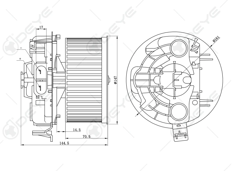 7701056965 7701055135 Air Heater Conditioner Blower Fan Motor For Renault Megane Audi Cabriolet