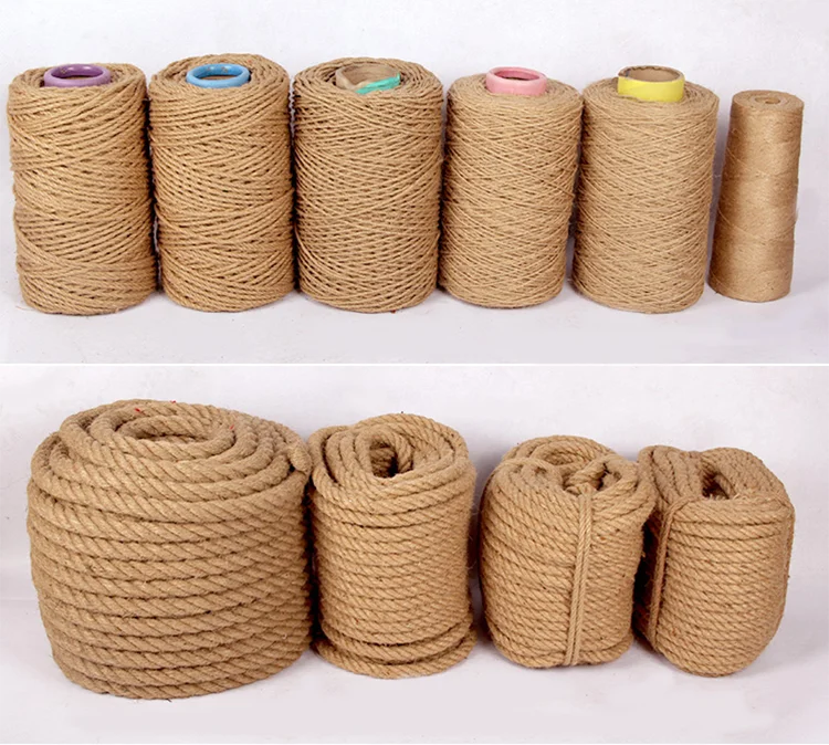 manufacturing 18mm twisted manila hawser rope jute rope cable