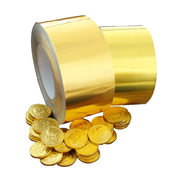 Coin chocolate aluminum foil manufactured in China