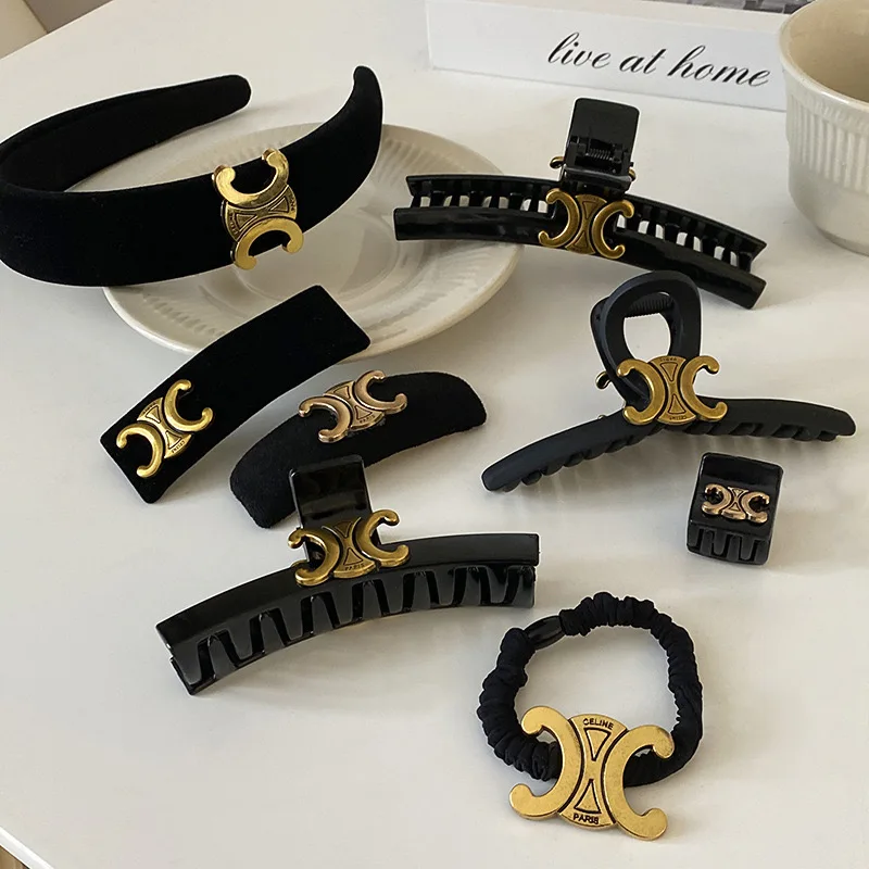 Wholesale fashion style luxury Hair Accessories Hairpin headband girls Hair claw Clips Hair Accessories set