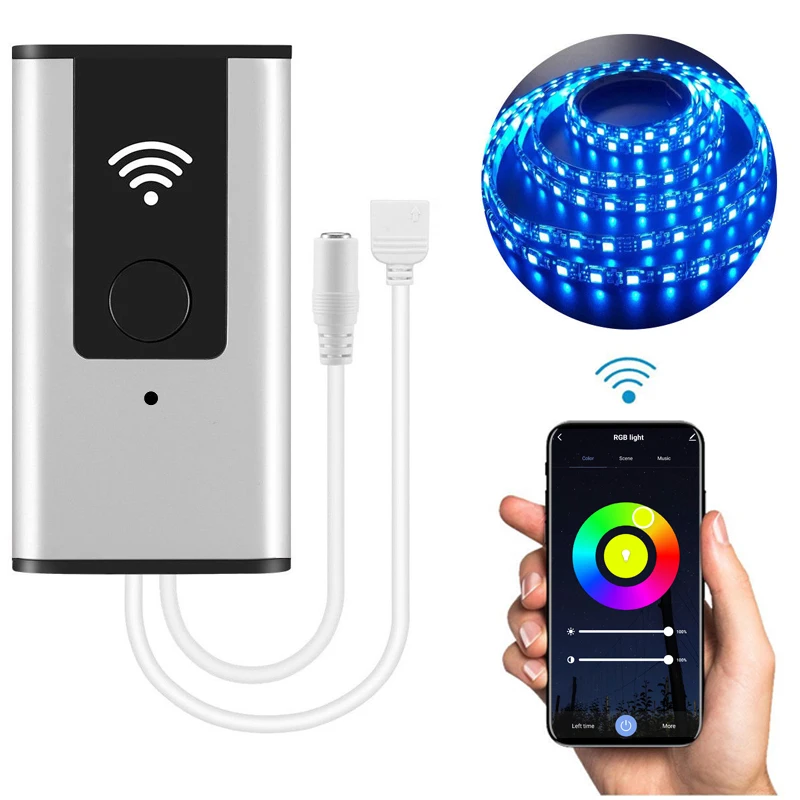 Smart wifi BT tuya remote dimmer controller single color RGB RGBW CCT adjustment color temperature PWM dimmer