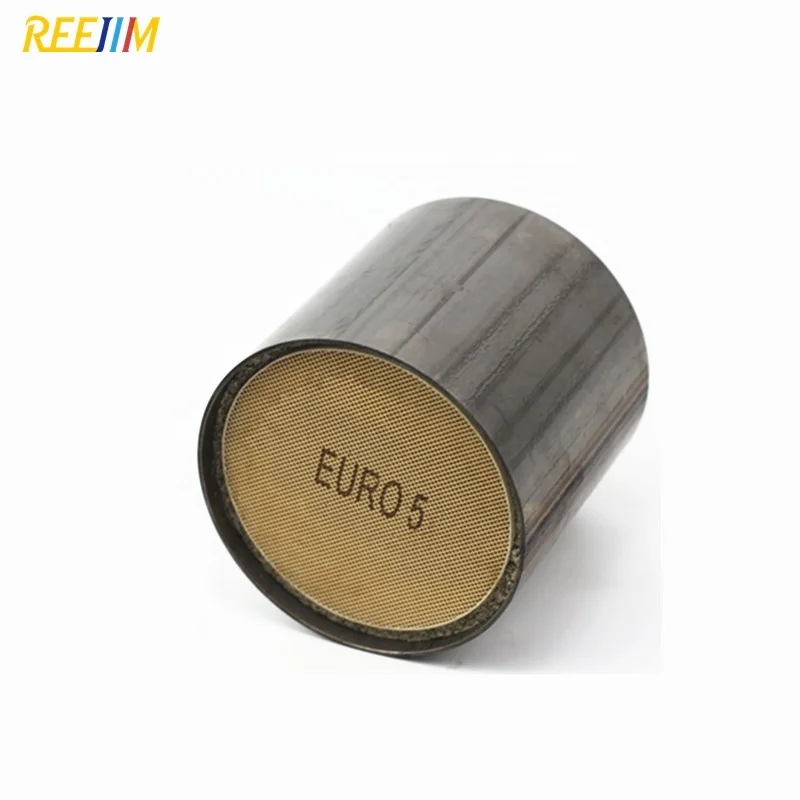 Three way round Universal  Catalytic Converter  with ceramic substrate  euro 4 euro 5 105*100 mm other auto engine parts