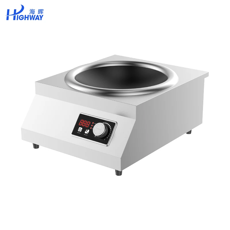 Wok Station Commercial Restaurant Industrial Kitchens Chinese Round Frying Stoves Stir Frying Large Electric Induction Wok Range