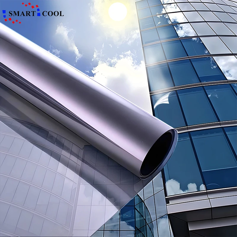 High Heat Rejection Silver Colorful PET Window Tint Film For Building Color Architectural Tint 1.52*30m  Window Tint