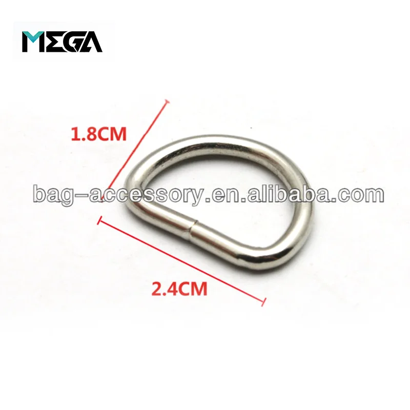 Мега никель или индивидуальные серебряный цвет сплава металлическое кольцо из металла открытое d Кольцо d кольцо оснастки крюк