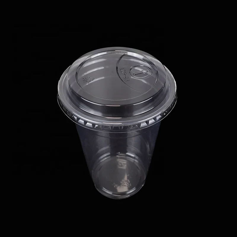 Wholesale Disposable Clear PET Plastic Beverage Cups 12 14 16 18 20 22 24 32 OZ Transparent Drinking Cup With Lids
