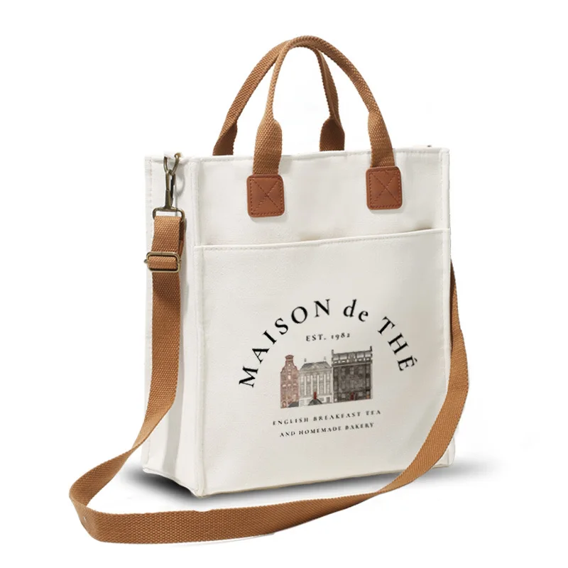 Многоразовая Хлопковая Сумка-тоут с логотипом