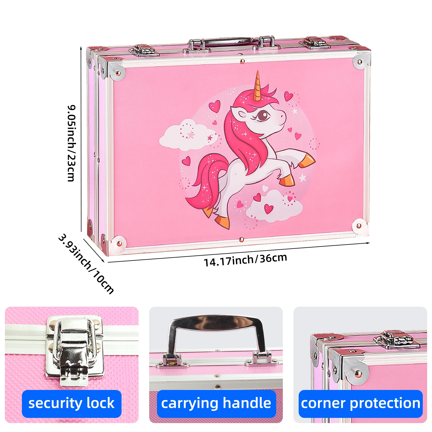 145PCS Drawing Supplies Kid Painting Art Kit Box Stationery Bilayer Artist Set colored pencils art tools Art Sets for Children