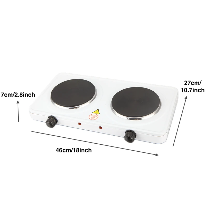 Official Logistics Guarantee 2000w Double Electric Hot Plate 230v Hot Plates For Home Cooking