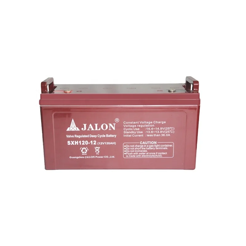 Guangzhou Jalon 12v 120ah Storage Sealed vlra battery  deep cycle battery