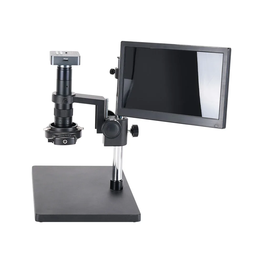 Triocular microscope mobile phone repair motherboard welding rework table machine chip circuit optical 11-inch display